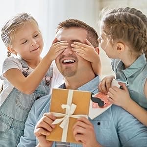 Alotozo Dog Dad Gifts for Men - Christmas Gifts from Dogs to Daddy - Drive Safe Dad Keychain - From Puppy to Daddy Stocking Stuffer - Dog Lover Gift for Father