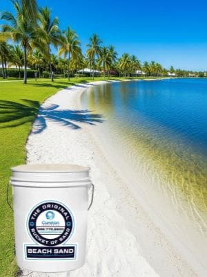 40 lbs Bucket of All Purpose Sand Covers .5 cu ft Area Landscaping, Pathways, driveways, Drainage, patios, planters, Gardens, playgrounds, Sandbox, Courts, top Dressing