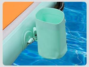 FBSPORT Inflatable Pool Float Lounger for Adults, Water Floating Chair Pool Float Raft with Cup Holder and Backrest for Swimming Pool, Lake, Party and Beach