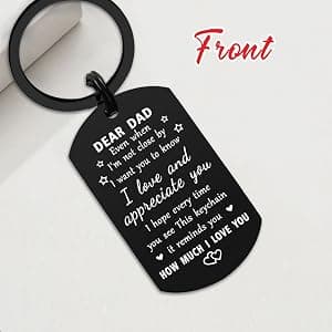 Resdink Dad Gifts from Daughter Son- Remember I Love You Dad Birthday Christmas Fathers Day Keychain