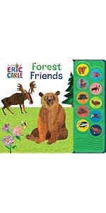 World of Eric Carle, Hear Bear Roar 30-Button Animal Sound Book - Great for First Words - PI Kids 1450874770