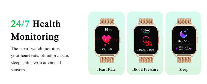 ZOSKVEE Smart Watch 45mm for Women Men(Dial/Answer Calls), 2.0" Fitness Tracker Watch with Heart Rate/Blood Pressure/Blood Oxygen Monitor for Android iOS