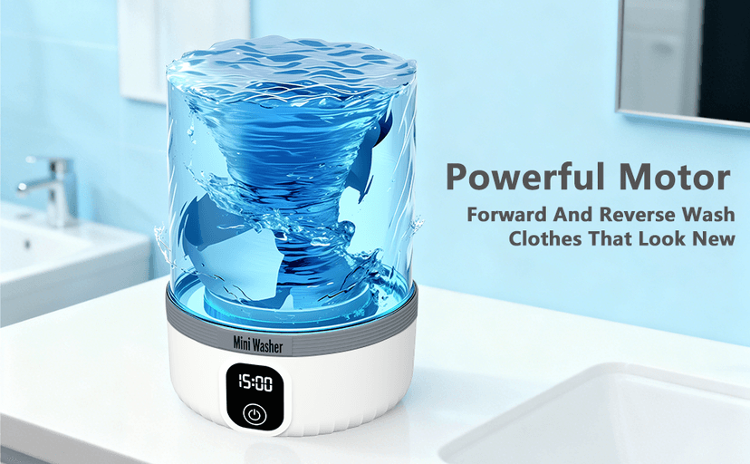 Underwear Washing Machine,Upgrade Mini Washer Deeply Cleans Small Laundry Items, Socks, Underwear, Baby Clothes,Portable Washing Machine is Suitable for, Apartments, Hotels, Travel, And Camping White