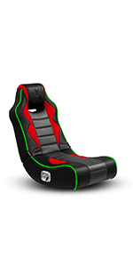 X Rocker Video Gaming Floor Rocker Chair, Built-in Audio, Foldable, for Gamers, Bedroom, or Game Room for Boys, Girls, Teens 5-17, Gifts for Gamers