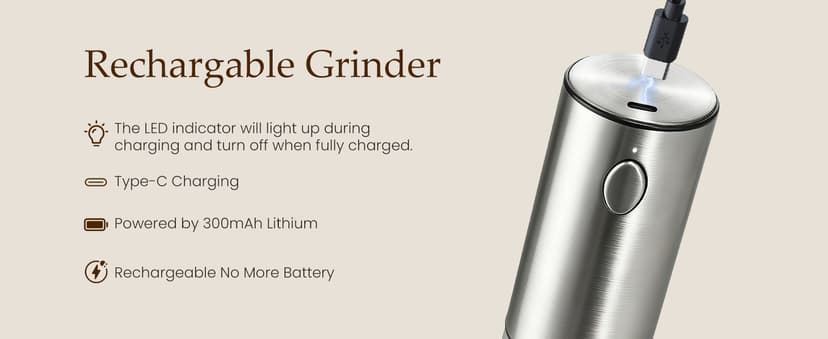 Salt and Pepper Shakers with Adjustable Coarseness, LED Lights, Large Capacity, Kitchen Appliances Gifts for Women Newise Electric Salt and Pepper Grinder Set, Rechargeable, Stainless Steel B0CZCNDWYB