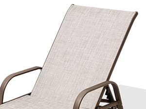 Crestlive Products Outdoor Chaise Lounge Chair,5-Position Pool Lounge Chairs with Armrests Sunbathing Recliner for Patio, Beach, Deck, Yard (2PC Beige)