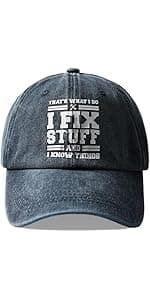 Cotton Baseball Cap Adjustable Mens Gifts Ideas for Birthday