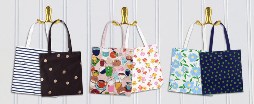 kate spade new york Canvas Tote Bag with Interior Pocket