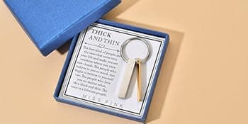 Thick And Thin Keychain for Best Friend, Women & Men, Sentimental Friends Gifts, Sisters Tribe Friendship Gift