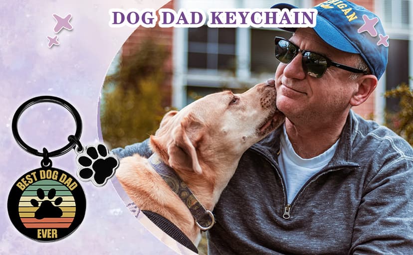 Golden Retriever Gifts German Shepherd Dog Dad Mom Gifts For Women Dog owners Keychain