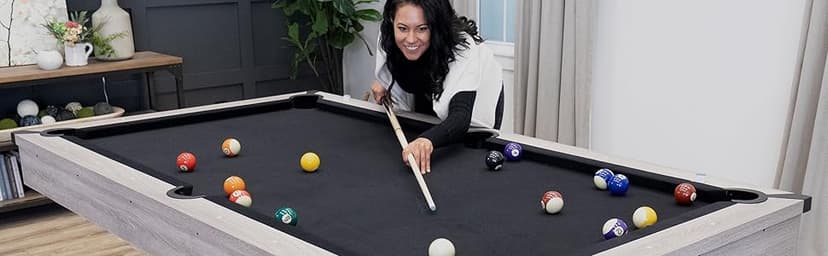 American Legend Billiard Table with Rustic Wood Finish