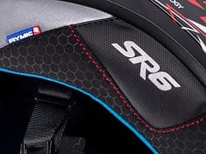 SR6 Full Face Motorcycle Helmet, Equipped with Clear & Multicolour Visors DOT Approved Street Racing Helmet