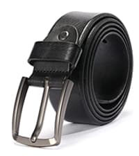 KEECOW Men's 100% Italian Cow Leather Belt Men With Anti-Scratch Buckle,Packed in a Box
