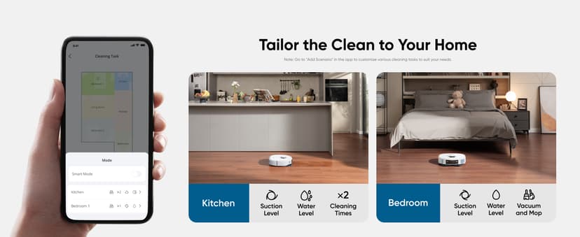 eufy X10 Pro Omni Robot Vacuum and Mop Combo, Incredible Suction, Dual Mops with 12 mm Auto-Lift and Carpet Detection, AI Obstacle Avoidance, Auto Mop Washing&Drying, Self-Emptying, White