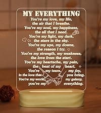 to My Bestie Gifts,3D Illusion Lamp I Love You Friends Night Light for Best Friend Sister Boys & Girls Women BFF Birthday Holiday, Soft Warm White Colors LED Wooden Table Lamp