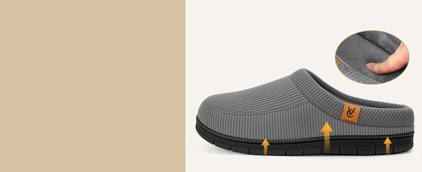 Birthday Gifts, Soft, Slip-on, Supportive, Breathable, Machine-Washable, Indoor Outdoor VeraCosy Men's Memory Foam Slippers Comfy Durable Moccasin House Shoes B0CLGK9159
