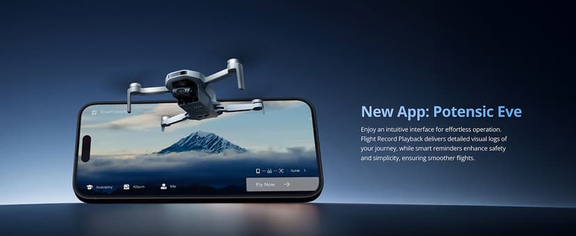 Potensic ATOM 2 Drone with Camera for Adults 4K Video, 8K Photo, Under 249g, 3-Axis Gimbal, 10KM Transmission, AI Track, Vertical Shooting, AI Night Shot, QuickShots, Fly More Combo (96-Min Flight)