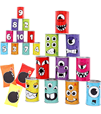 JOYIN 31PCS 3 in 1 Carnival Games, Easter Ring Toss Yard Set, Bean Bags, Cones - Outdoor Toys for Toddlers & Kids, Children's Indoor Play, Family Fun, Kids Party Cornhole Set, Lawn Games