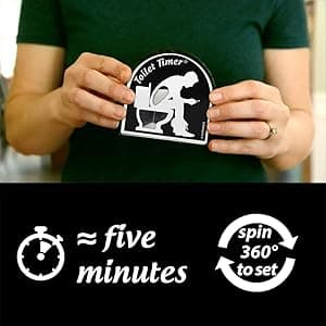 Katamco The Original Toilet Timer (Classic), As Seen on Shark Tank. Funny Gift for Men, Husband, Dad, Son, Birthday, Christmas, Father's Day.