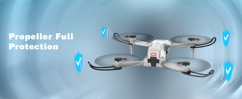 Drone with 1080P Camera - Foldable Remote Control Quadcopter with Gesture Control, 3D Flip, One Key Start, Emergency Stop, 2 Batteries, Easier to use, Toy for Adults Beginners, Grey