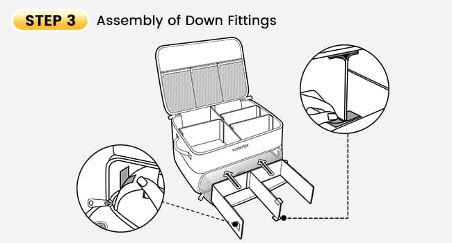 YOREPEK 2 Layer Golf Trunk Organizer, Golf Gifts for Men with Separate Ventilated Compartment for 2 Pair Shoes, Waterproof Car Trunk Locker for Balls, Tees, Clothes, Gloves, Accessories, Golfer Gifts