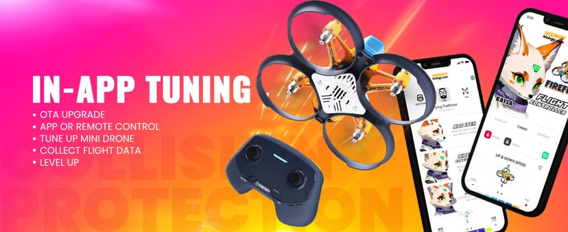 HISINGY Firefly FPV Done Kit,FPV Drone for Kids and Beginners,Micro Drone with Camera, APP Control, Altitude Hold, Video Record and Download,Kids Toys for Boys and Girls, Gift Toys for Birthdays