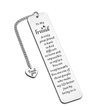 Bookmark Gifts for Best Friend Friendship Gift for Women Christmas Stocking Stuffers Friends Sentimental Gifts for Friend Best Friend Birthday Graduation Gifts for Women Female Friend Gift Ideas