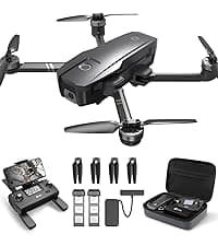 Holy Stone HS720R 3 Axis Gimbal GPS Drones with Camera for Adults 4K EIS; FPV RC Drone, Foldable Quadcopter with 10000 Feet Video Transmission Control Range, Brushless Motor, Follow Me, Auto Return