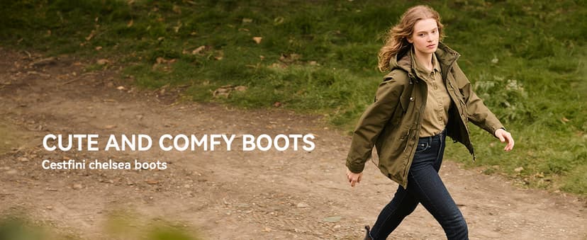 Cestfini Outdoor Chelsea Hiking Boots For Women