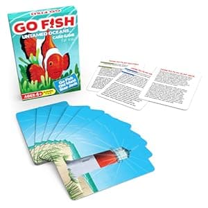 GO FISH Untamed Oceans, a Go Fish Card Game for Kids 4-8 and Up – Play Old Maid and Slap Jack with Same Deck – Easy to Learn – Family, Board Game Night and Classroom Party Fun – Great Gift Idea