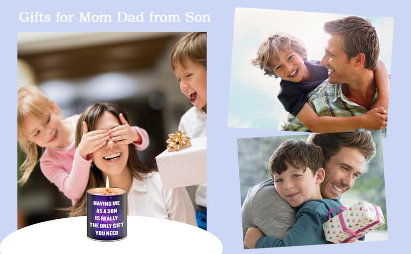 Mothers Day Gifts from Son,Gifts for Mom from Daughter, Son, Kids-Unique Mom Gift Ideas,Mama Candle, Dad Birthday, Gardenia Scented Candles