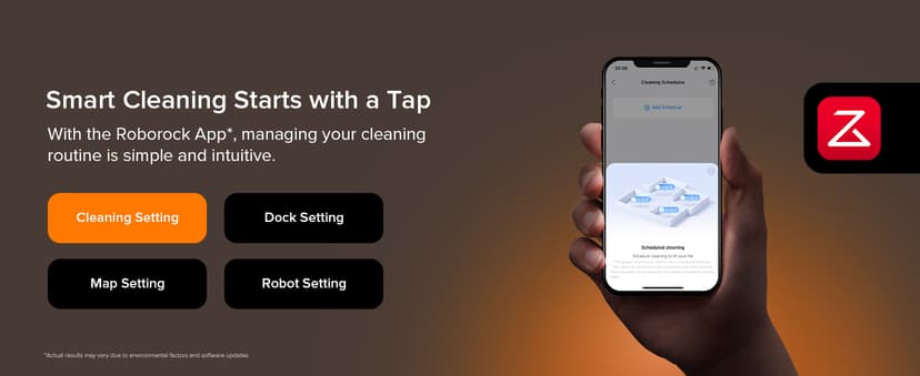 roborock Qrevo Series Robot Vacuum and Mop, 8000Pa Suction, Upgraded from Qrevo S, Anti-Tangle Brushes, Smart Obstacle Avoidance, Auto Mop Washing, All-in-One Dock, 200RPM Spinning Mops, Black(QV 35A)
