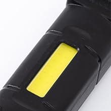 Solar/Rechargeable Multi Function 1000 Lumens LED Flashlight, with Emergency Strobe Light and 1200 Mah Battery, Emergency Power Supply and USB Charging Cable, Fast Charging (1PC)