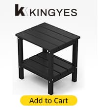 KINGYES Folding Adirondack Chair, HDPE All-Weather Patio Chairs with Cup Holder, Wooden Textured Fire Pit Chairs Recliner for Poolside, Backyard, Deck, Navy