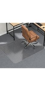 Tonaus Office Chair Mat for Carpet, 48"×36" Carpet Chair Mat for Low Pile Carpets, 2.2mm Transparent