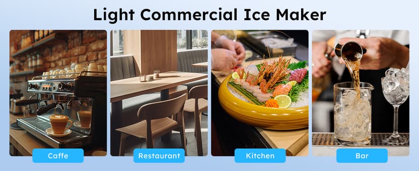 Commercial Ice Maker Machine 450LBS/24H, Under Counter Ice Machine, Upgrade Compressor 120LBS Storage Bin, Stainless Freestanding Commercial Ice Maker for Home Bar Cafe Office,Silver