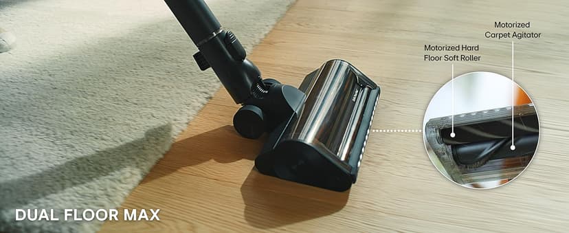 LG CordZero A925 – Cordless Stick Vacuum Cleaner, 120 Minute Runtime w/Extra Rechargeable Battery, Dual Floor Max 2024 Update, Lightweight, Cleans Carpet, Hardwood, Pet Hair, Portable Charging Stand