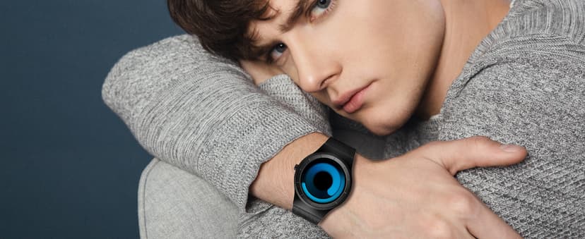 MASTOP Watches for Men Fashion Creative Liquid Movement Original Design Starry Sky Vortex Watch Men Steel Mesh Men's Watch Clock Round Unique Wristwatch Minimalist Gradient Color