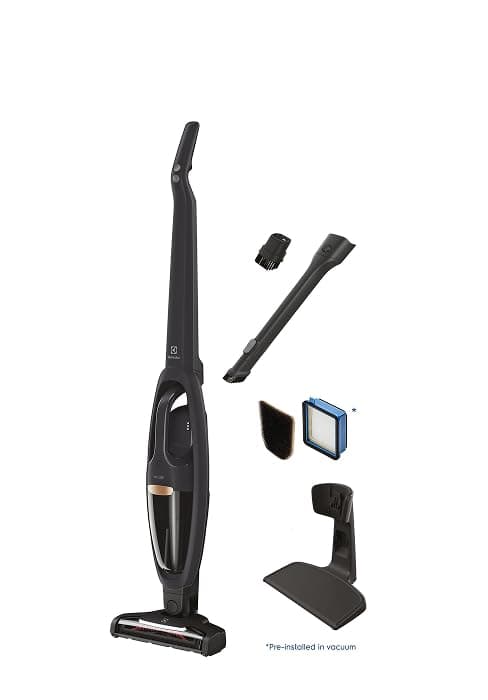 Electrolux Ergorapido Pet Cordless 2-in-1 Vacuum Cleaner with Motorized Pet Nozzle for Easy Pet Hair Removal, 48-Minute Run Time, 2 Power Modes, Chili Red