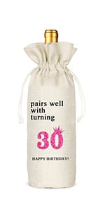Socive 21st Birthday Wine Bag, Presents for 21st Birthday girl, 21 Years Old Gift Idea Wine Bag for Her Girl Friend, Sister Party Decorations B0B21FJ1NH