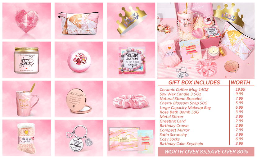 Jumway Not A Day Over Fabulous Mug Gifts Set- Birthday Gifts for Women - Funny Birthday Gift Ideas for Her,Friends, Coworkers, Her, Wife, Mom, Daughter, Sister, Aunt Ceramic Marble Mug 14 Oz