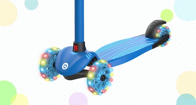LED Light-Up Wheels, 3 Adjustable Handlebar, Easy Assembly, Lightweight, Wide Anti-Slip Deck, Lean to Steer, Max Load 110 lbs Gotrax KS1 Kids Kick Scooter, 3 Wheels for Boys & Girls 2-8, Gifts B0CCYMV1T1