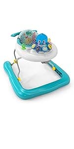 Baby Einstein Outstanding Opus The Octopus Sensory Rattle & Teether Multi-Use Toy, BPA Free & Chillable, 3 Months & up, Multicolored