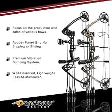 Compound Bow Draw Weight 0-70 Lbs for Pull Beginner and Intermediate Archer Fully Adjustable 19.25"-31" with All Accessories, up to IBO 320 fps,Package with Archery Hunting Equipment New 2024