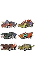 DINOBROS Dinosaur Chomper Toys for Kids with 3 Roar Sounds and Light Jurassic Dinosaurs Grabber Claw T-Rex Reacher Robot Hand Pincher Dino Snapper