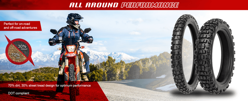 Tusk Waypoint Adventure Front Tire 90/90-21 (54R) – Motorcycle & Dual Sport