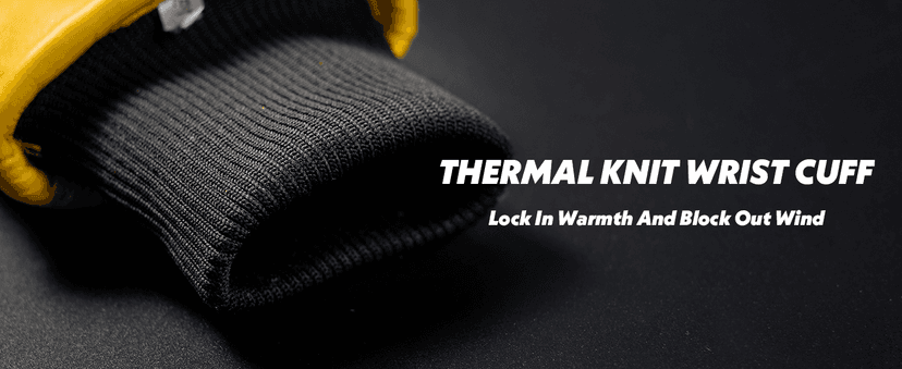 DLY Winter Work Gloves for Men, Water-Resistant, Insulated, Puncture and Abrasion Resistant, Cowhide Leather with Warm Thinsulate Lining for Cold Weather, Large, Yellow, New