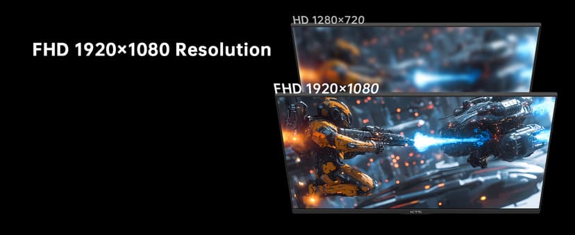 KTC 27 Inch 280Hz 240Hz Gaming Monitor, FHD 1080P PC Computer Monitor, Fast VA Panel, 1ms GTG, FreeSync G-Sync Compatible, HDR Support, 126% sRGB, HDMI and Displayport Inputs, H27E22P
