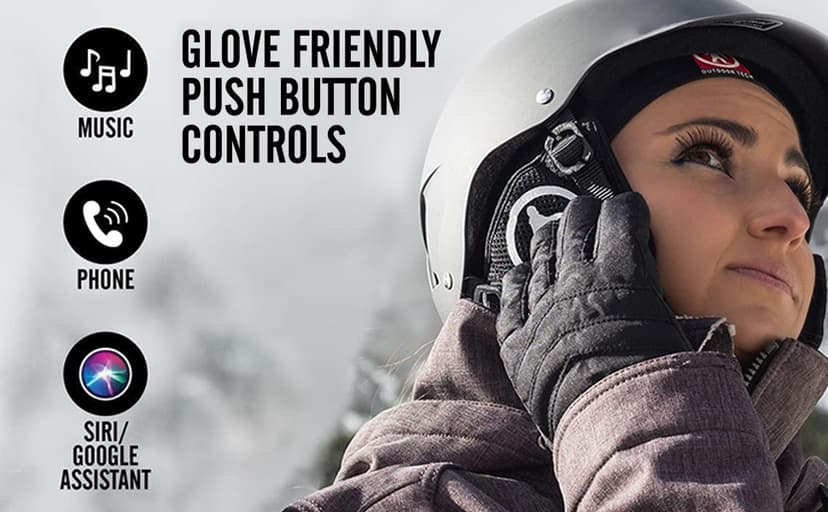 Outdoor Sports Ski Helmets Headphones/Bicycle Helmets Headset- Chips 5.3 - True Wireless Bluetooth Helmet Speakers for Skiing, Snowboarding Mountain Biking