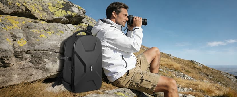 15-16 inch Waterproof Hardshell Case with Tripod Holder&Laptop Compartment Compatible with Canon/Nikon/Sony, Black MOSISO Camera Backpack, DSLR/SLR/Mirrorless Photography Camera Bag B07ZCRWPPV